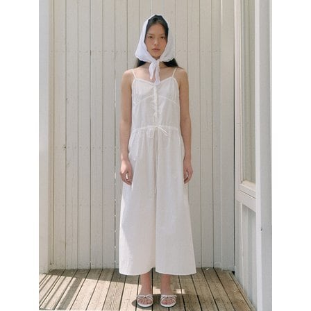 베이오드 Cotton string sleeveless dress_white