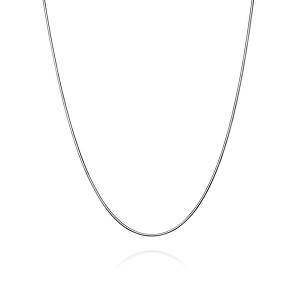 (실버925)8Diacut snake chain necklace