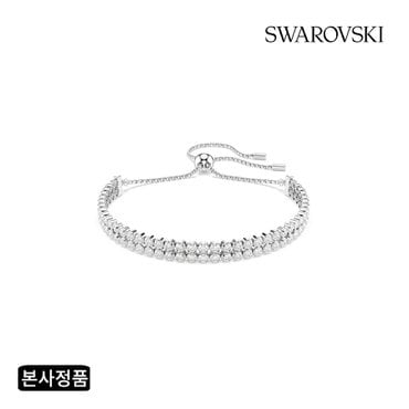 스와로브스키 [본사정품/쇼핑백증정] Matrix Tennis DB 로듐 팔찌M 5678252