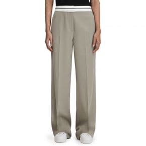 4397907 Reiss Whitley Contrast Trim Wool Blend Wide Leg Trousers