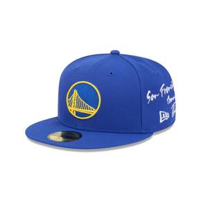 [해외] 1104158 뉴에라 모자 NBA 골든스테이트 워리어스 Team Verbiage 59FIFTY Fitted Hat