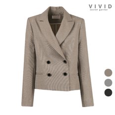 VIVID 여성 제이 봄가을 더블숏 정장자켓