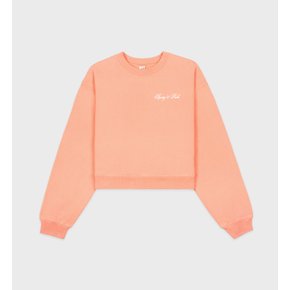 공식 온라인  Cursive Logo Cropped Crewneck 크롭 크루넥 SRB1MT001PC