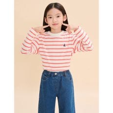 [BEANPOLE KIDS] [Essential] 스트라이프 티셔츠  오렌지 (BI4741UE38)