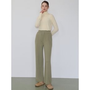 Cashmere Wool Brand Sweatpants OLIVE GREEN