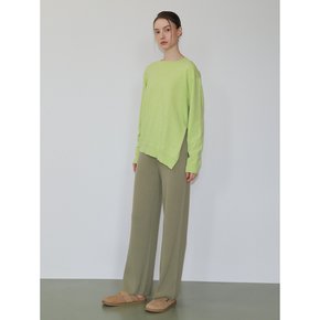 Cashmere Wool Brand Sweatpants OLIVE GREEN