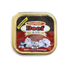 사각캔 소고기100g/애견통조림