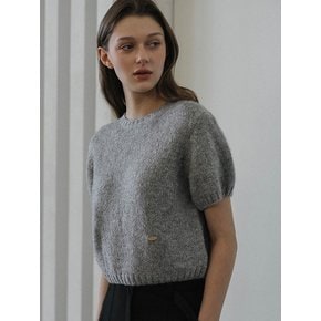 Olly Half Sleeve Knit [Gray]