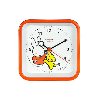  [CLOUDNOLA Miffy Alarm] 클라우드놀라 리조 인테리어 탁상 무음 알람 LED 조명 시계 Orange