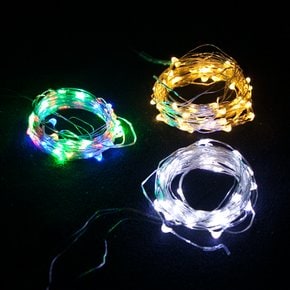 LED 5~50P 건전지용 드럼전구 투명선 전구 TRLEDB