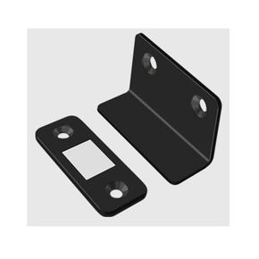 1P L자형 자석 도어스토퍼 블랙 슬라이딩 도어 미닫이문 마그네틱 문고정장치 (S17594700)