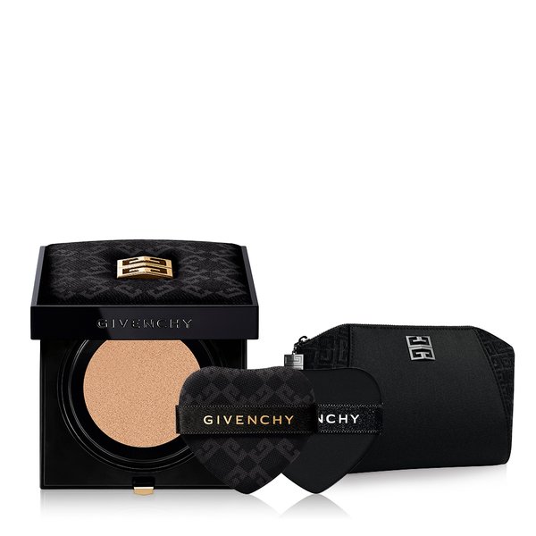 [1월단독] 꾸뛰르 캡슐 컬렉션 글로우 쿠션 세트(+아이코닉 블랙 파우치+하트 퍼프 1개 증정)