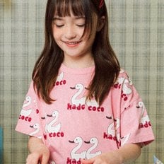 [케이드코코] 카나드 숏 슬리브 티셔츠 핑크
