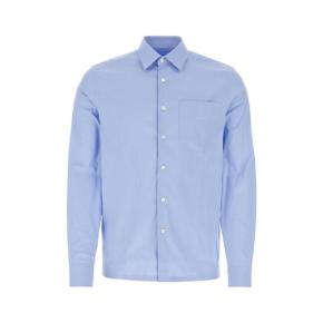 PRADA  Powder blue poplin shirt LIGHT BLUE