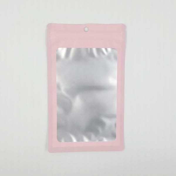 포장용 핑크 반투명 컬러 지퍼백(12cm X 20cm)(1)