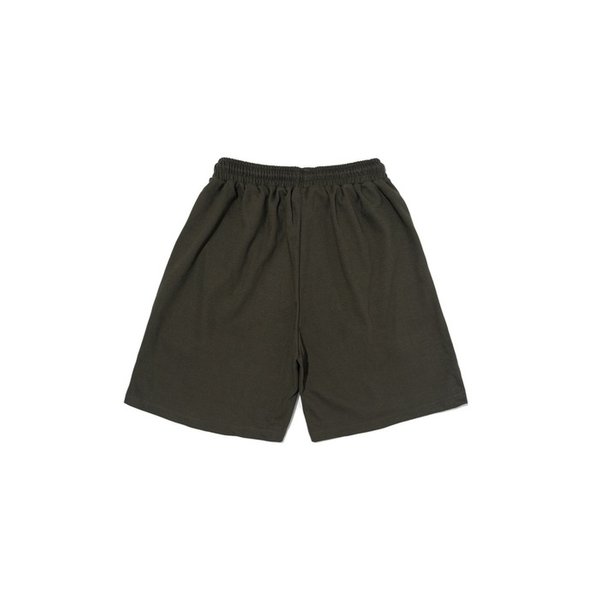 CIRCLE SMALL LOGO HALF PANTS (KHAKI/ORANGE)