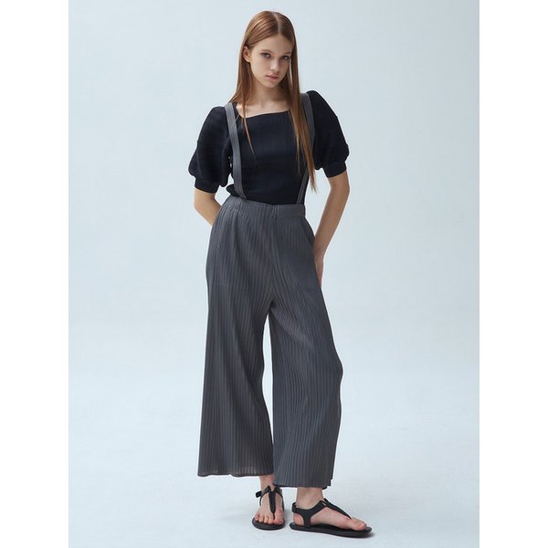 서스펜더 사이드 슬릿 플리츠 팬츠_2colors