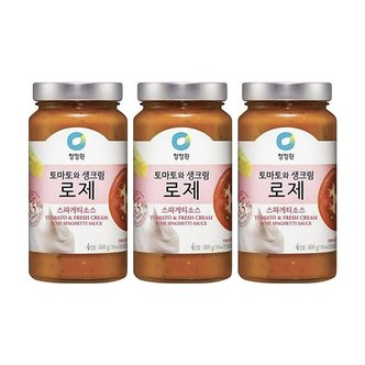  청정원 로제 스파게티소스 600g x 3개