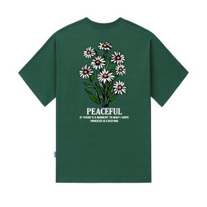 트립션 DAISY FLOWER BUNDLE GRAPHIC 티셔츠 - 그린