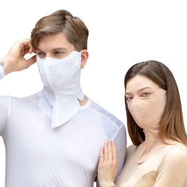 어베이브 자외선차단 에어핏 풀가드 골프마스크 얼굴햇빛가리개 파크골프 러닝 AVFUGDMASK