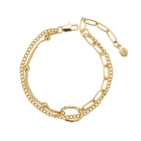 골드라이닝 멀티체인 팔찌 / Goldlining Multichain  Bracelet