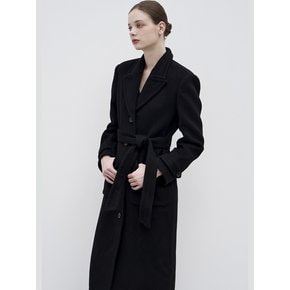 23FW Calla1 Collector Premium Middleton Merino wool  Coat Black