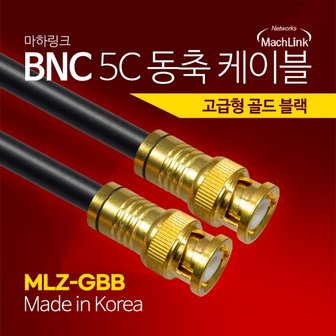 엠지솔루션 마하링크 BNC 5C 동축 케이블 고급 (MLZ-GBB020, 2m)