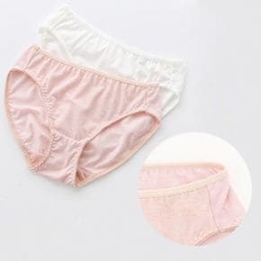 여성팬티 면스판 베이직 무지 미디 삼각 스킨색 면팬티_P360613366