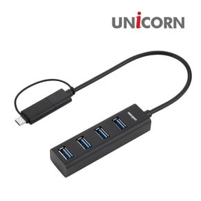 TH-500AC USB3.1 4포트 USB허브 (A타입+C타입 겸용)