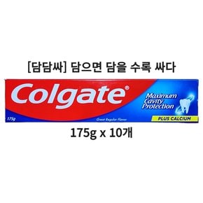 담담싸 콜게이트 캐비티 프로텍션 불소치약 175g 레귤러 10개