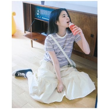 원더플레이스 [꼬모니노즈] 여성 W SLIM MULTI STRIPE T-SHIRT [3COLOR]