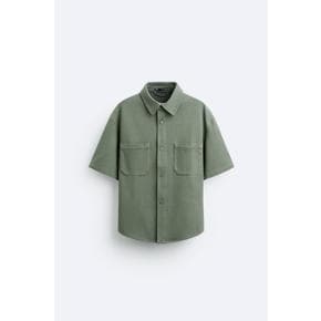 컴포트 스트럭처 오버셔츠 7484/578 OLIVE GREEN