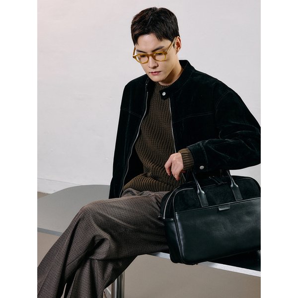 Union Square laptop tote [Black suede]