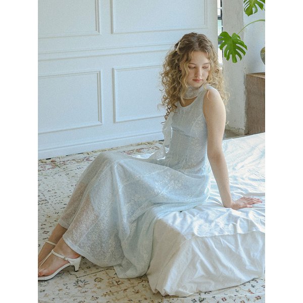 LB_Lace embroidery maxi dress_BLUE