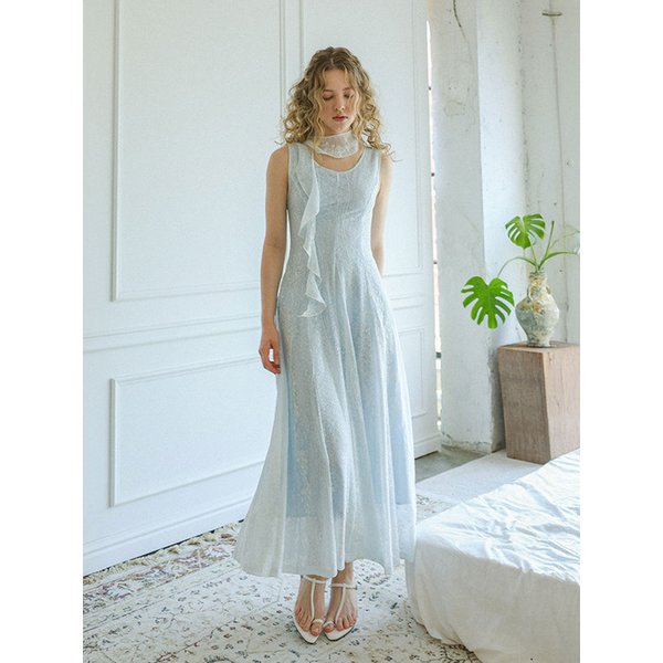 LB_Lace embroidery maxi dress_BLUE