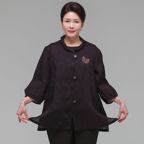 더하랑 시원드리 여름 인견 조끼 보라
