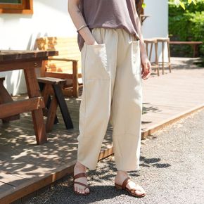필굿 절개 밴딩 배기 팬츠_P363899615