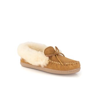 미네통카 [Alpine Sheepskin Moc] 여성 카멜 털모카신 슈즈 HTSO2F300CM