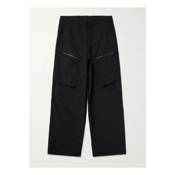 NSE 스트레이트 로고 자수 코튼 혼방 립스탑 팬츠 블랙 46376663162925026