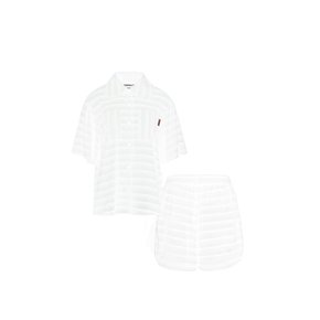 Lace Short Pajama Set , White