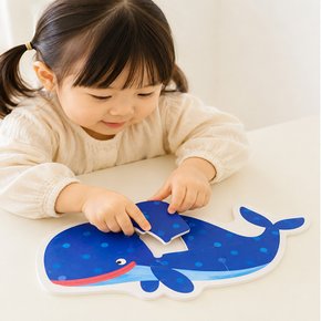 퍼즐 첫 입문 영유아 아기 퍼즐놀이 그림 선물세트 바다세계