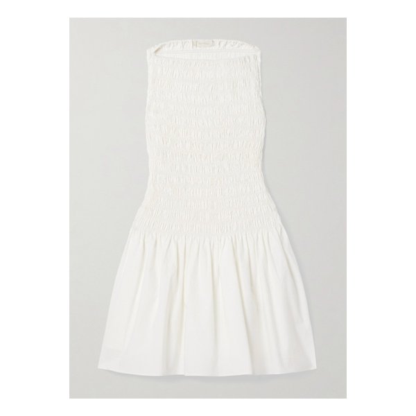 페이스풀 노아 셔링 코튼-포플린 미니 드레스 화이트 1647597352524651