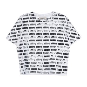 [라벨루쏘] [미우미우] 여성 프린트 코튼 티셔츠 MJN450 12P2 F0009