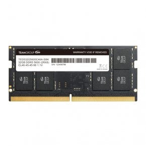 Team SO-DIMM DDR5 5600MHz PC4-44800 32GB Elite 노트북 PC용 메모리 시리즈 일본 국내 무기한