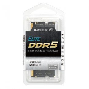 Team SO-DIMM DDR5 5600MHz PC4-44800 32GB Elite 노트북 PC용 메모리 시리즈 일본 국내 무기한