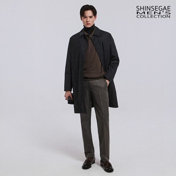 [25FW NEW]신세계맨즈컬렉션 울혼방 패딩코트