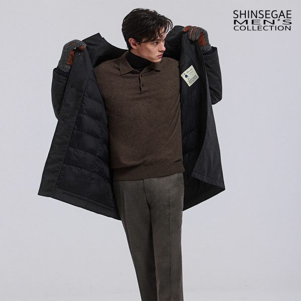[25FW NEW]신세계맨즈컬렉션 울혼방 패딩코트
