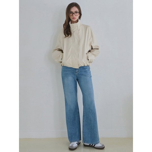 Essential straight-fit denim pants - Light blue