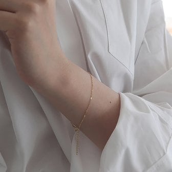 멕코이 14k gold chain bracelet