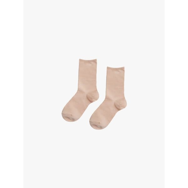 [3EA 1SET] PASTEL MIDDLE SOCKS_PINK